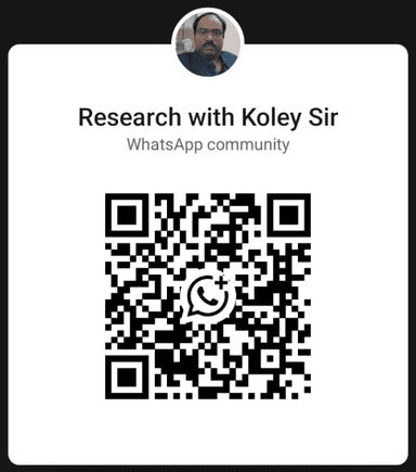 WhatsApp Community QR Code - Research with Koley Sir